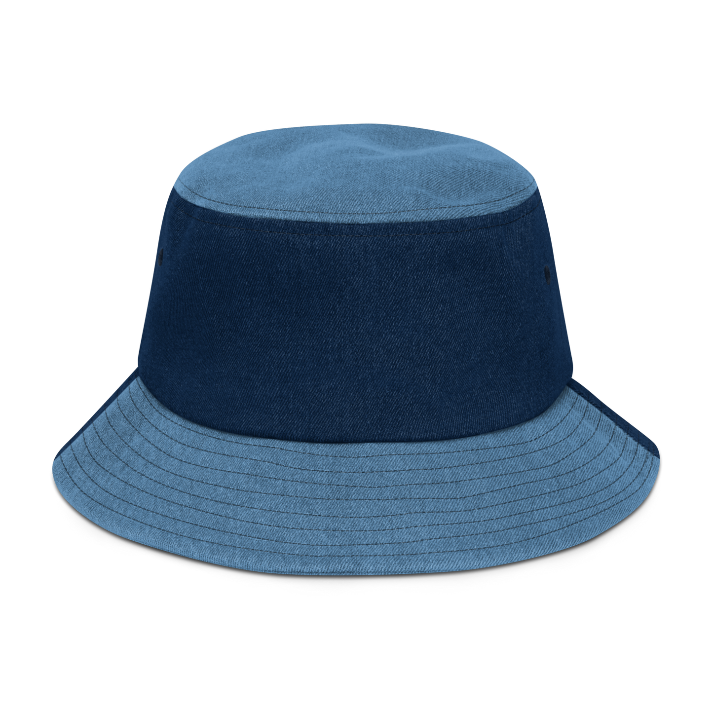 Harmony Haven Embroidered Denim Two-Tone Bucket Hat