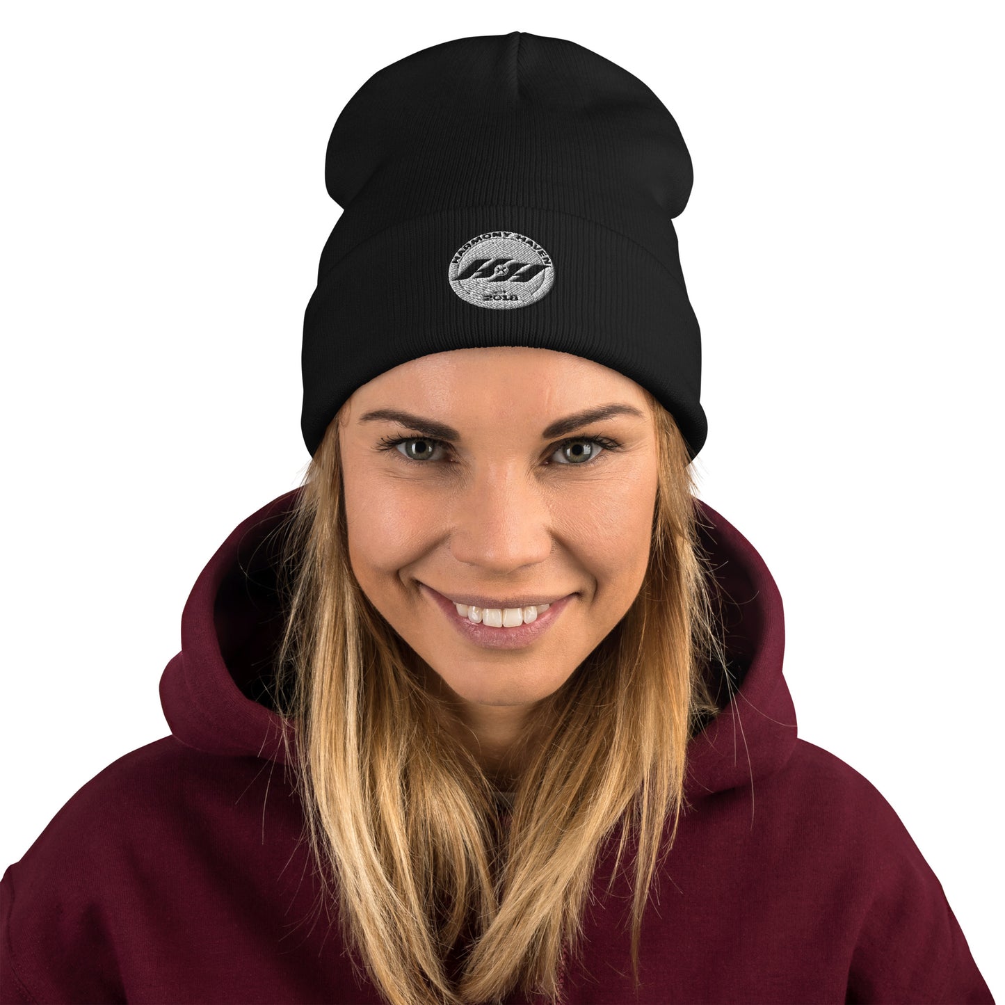 Harmony Haven Embroidered Beanie