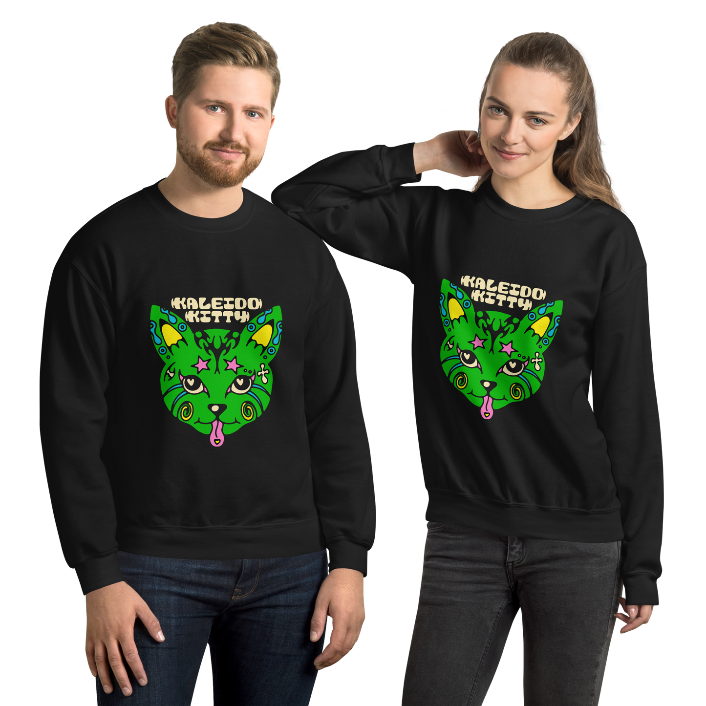 Kaleidokitty x Harmony Haven Unisex Graphic Sweatshirt