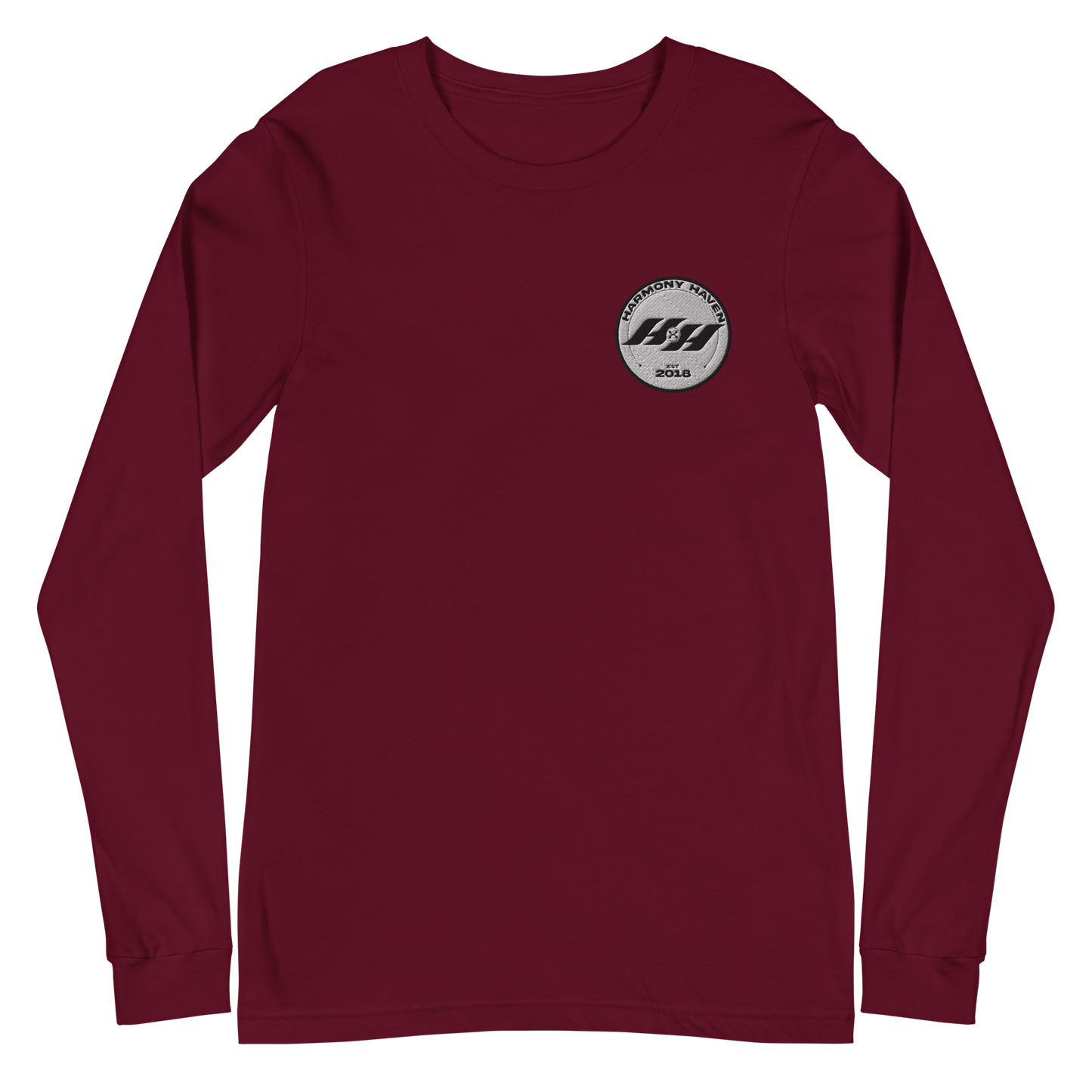 Harmony Haven Embroidered Unisex Long Sleeve Tee