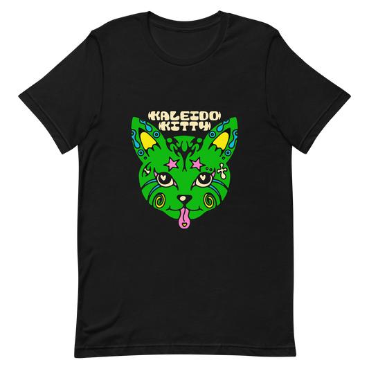 Kaleidokitty x Harmony Haven Unisex Black Graphic T-Shirt