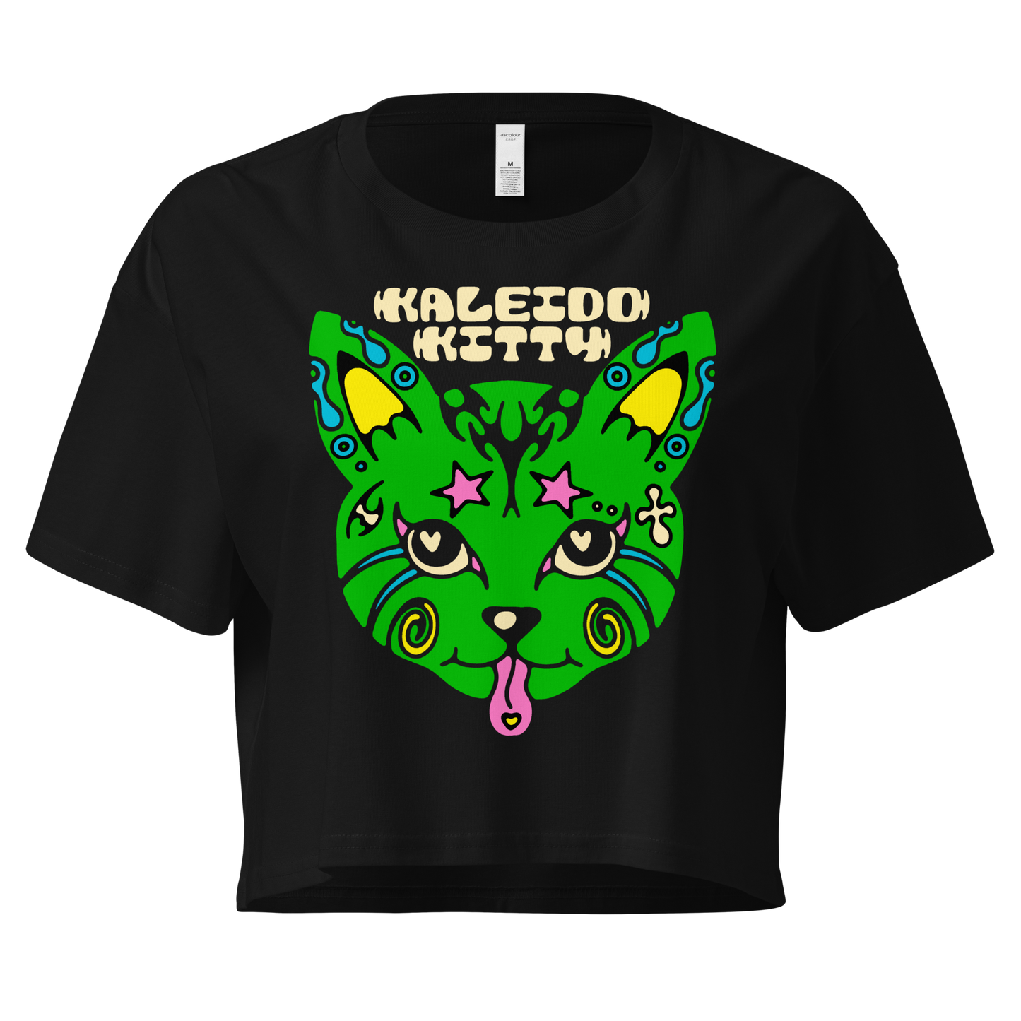 Kaleidokitty Graphic Crop Top