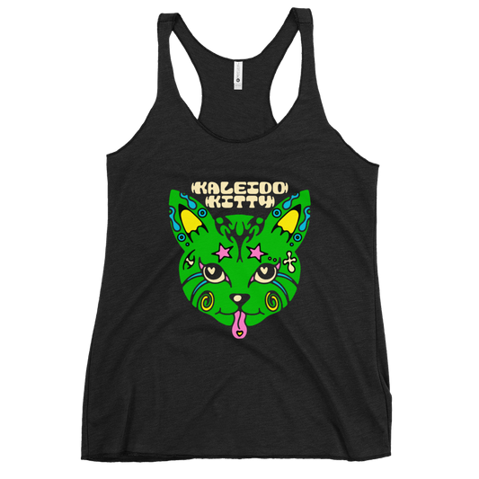 Kaleidokitty Racerback Graphic Tank Top