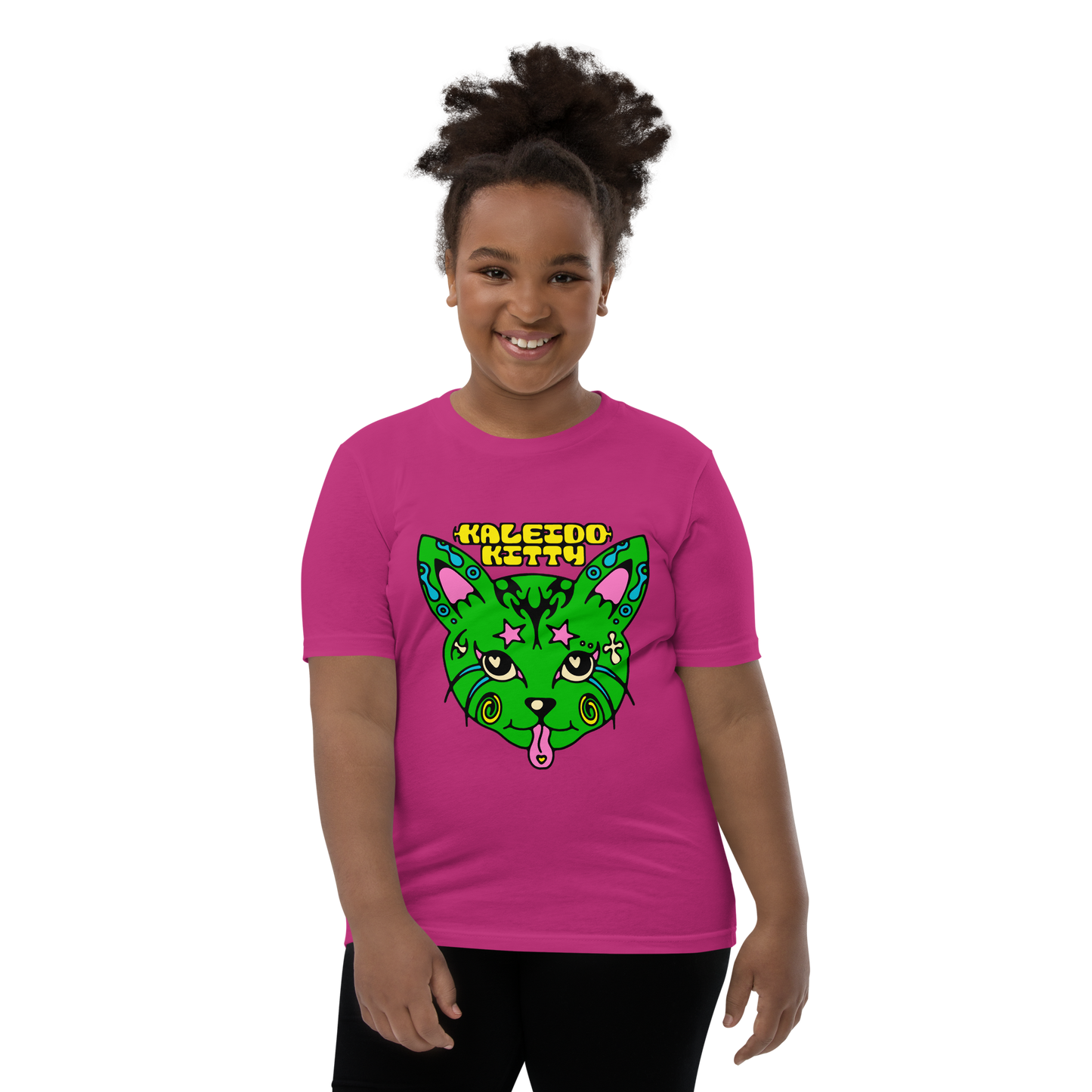 Kaleidokitty x Harmony Haven Youth Short Sleeve Graphic T-Shirt